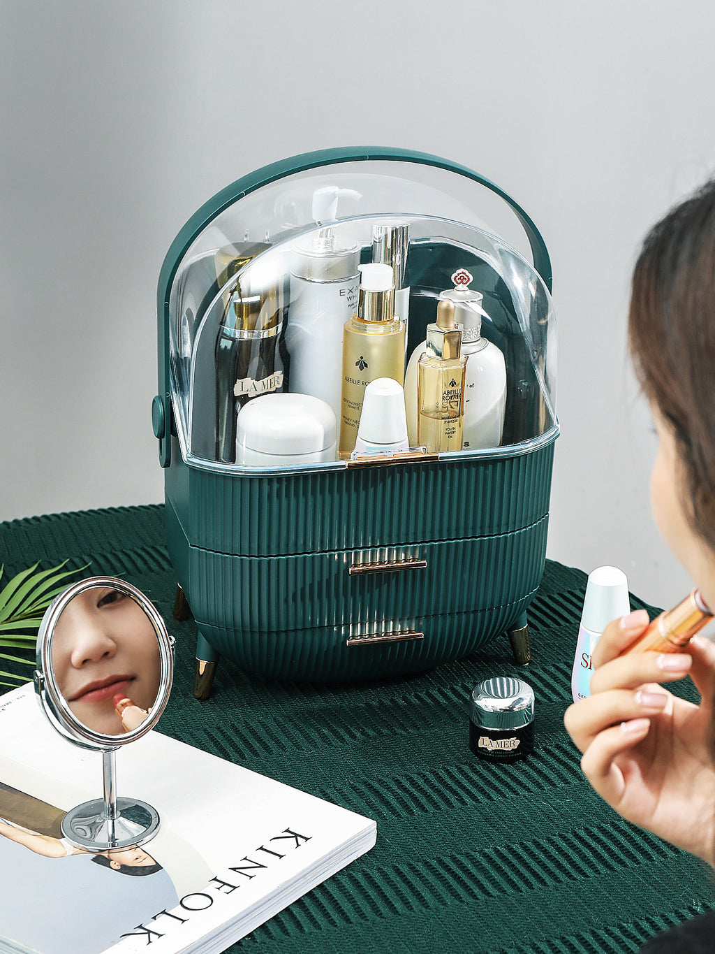 Maleta De Maquiagem Makeup Case Blender Case Acrylic Hard Shell.